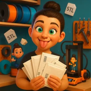 Sabina - balení a expedice 3D tisků Fajný 3D tisk Frýdek-Místek